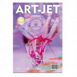 Papel Fotográfico Autoadhesivo A4 108 gr. Mate x 20 hojas - Art-Jet