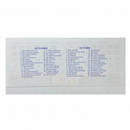 Almanaque Calendario Mignon Bi Mensual 14x8 cm. Con Troquelado x50u.