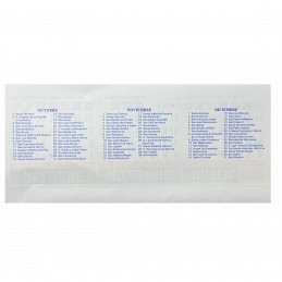 Almanaque 2026 Calendario Mignon Tri Mensual 19x8 cm. Con Troquelado x6000u. PRECIO MAYORISTA