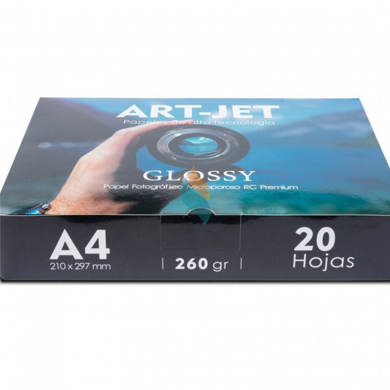 Papel Fotográfico Profesional A4 260 gr. Ultra Glossy x 20 hojas - Art-Jet