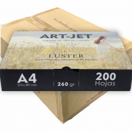 Papel Fotográfico Profesional A4 260 gr. Fine Luster x 1200 hojas - Art-Jet PRECIO MAYORISTA