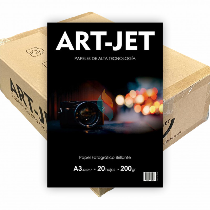 Decir a un lado escribir conjunto Papel Fotográfico A3 200 gr. Brillante x 500 hojas - Art Jet PRECIO  MAYORISTA