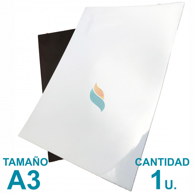 Iman Sublimable Blanco Brillante Plancha A3 x1u.