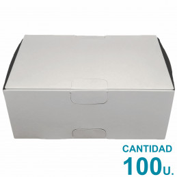 Caja Cartulina Blanca Packaging Multiuso 16 x 10.5 x 6.5 cm x100u
