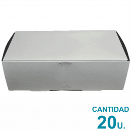 Caja Cartulina Blanca Packaging Multiuso 21 x 10.5 x 6.5 cm x20u