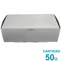 Caja Cartulina Blanca Packaging Multiuso 21 x 10.5 x 6.5 cm x50u