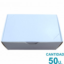 Caja Para Tarjetas Personales Cartulina Blanca10x6x4 cm. x50u