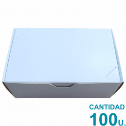 Caja Para Tarjetas Personales Cartulina Blanca10x6x4 cm. x100u