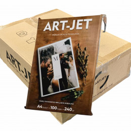 Papel Fotográfico A4 240 gr. Brillante, Doble Faz, x 1000 hojas - Art Jet PRECIO MAYORISTA