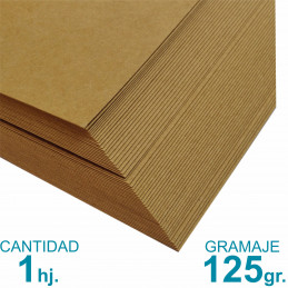 Papel Kraft Misionero 120 x 85cm. 125 gr. Madera Marron