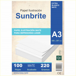 Papel Ilustración Mate A3 220 gr. 100 hojas