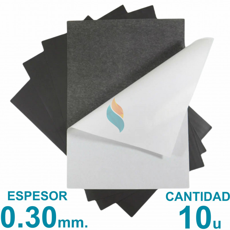 Plancha imán Autoadhesivo A4 (21x31cm) x10 uni. - Grosor 0.30mm
