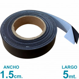 Tira imán Autoadhesivo 5 mt. x 1.5 cm. - Grosor 0.3mm