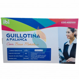 Guillotina Cizalla A3 metalica manual c/pison 46x38