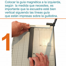 Guillotina Cizalla A4 metalica manual 30.5x25