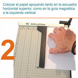 Guillotina Cizalla A4 metalica manual 30.5x25