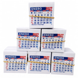 Almanaque 2027 Calendario Mignon Mensual 5x5 cm. Sin Troquelado x200u.