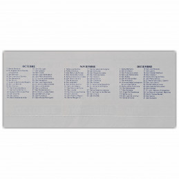 Almanaque 2027 Calendario Mignon Tri Mensual 19x8 cm. Con Troquelado x100u.