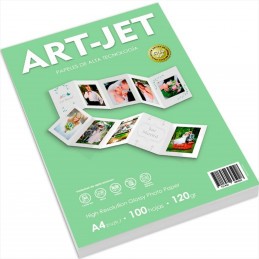 Papel Fotográfico A4 120 gr. Brillante x 100 hojas - Art Jet
