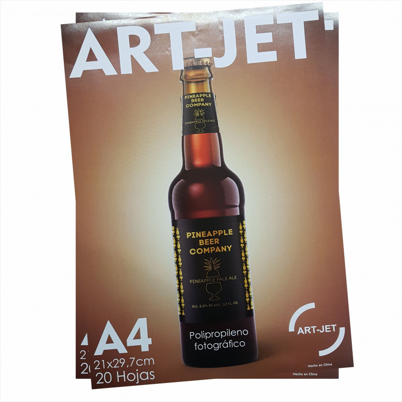 Vinilo Blanco Fotográfico Autoadhesivo A4 130 gr. x 20 hojas - Art Jet