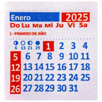Calendarios Mingón Mensual Con Troquelado - Grafica Limite