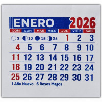 Calendarios Mingón Mensual Sin Troquelado - Grafica Limite