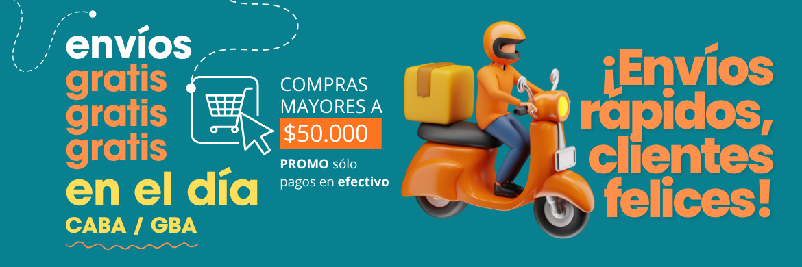 Envio gratis a C.A.B.A. y G.B.A.